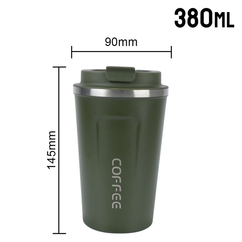 Thermo Cafe Double Wall Stainless Steel Travel Mug Leakproof Coffee Thermos Cup 7