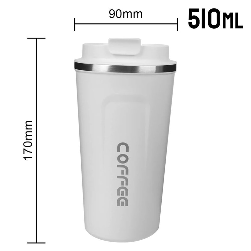 Thermo Cafe Double Wall Stainless Steel Travel Mug Leakproof Coffee Thermos Cup 11