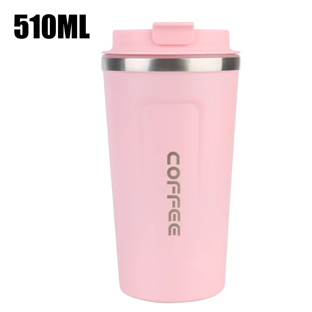 Thermo Cafe Double Wall Stainless Steel Travel Mug Leakproof Coffee Thermos Cup 12