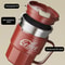 WORTHBUY 304 Stainless Steel Insulated Coffee Mug With Lid Handle Double Wall Reusable Travel Cup 2