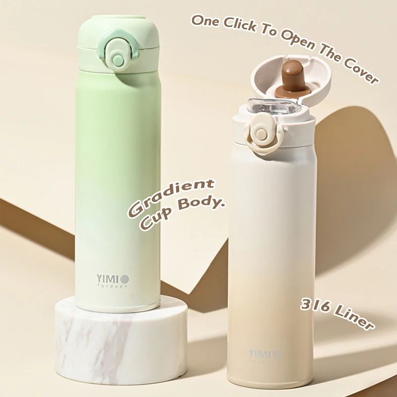 316 Stainless Steel Vacuum Insulated Thermos Bottle Leakproof Portable Thermal Coffee Water Tumbl 0