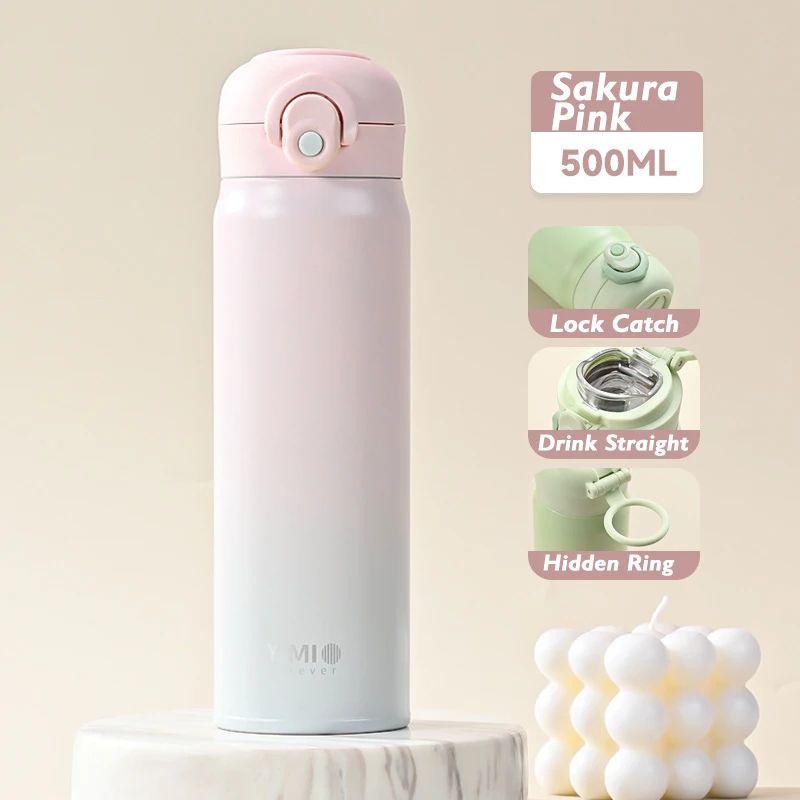 316 Stainless Steel Vacuum Insulated Thermos Bottle Leakproof Portable Thermal Coffee Water Tumbl 7