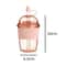 430ml Ins Style Straw Tumbler With Lid Large Capacity Reusable Boba Tea Coffee Cup 1
