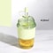 430ml Ins Style Straw Tumbler With Lid Large Capacity Reusable Boba Tea Coffee Cup 6
