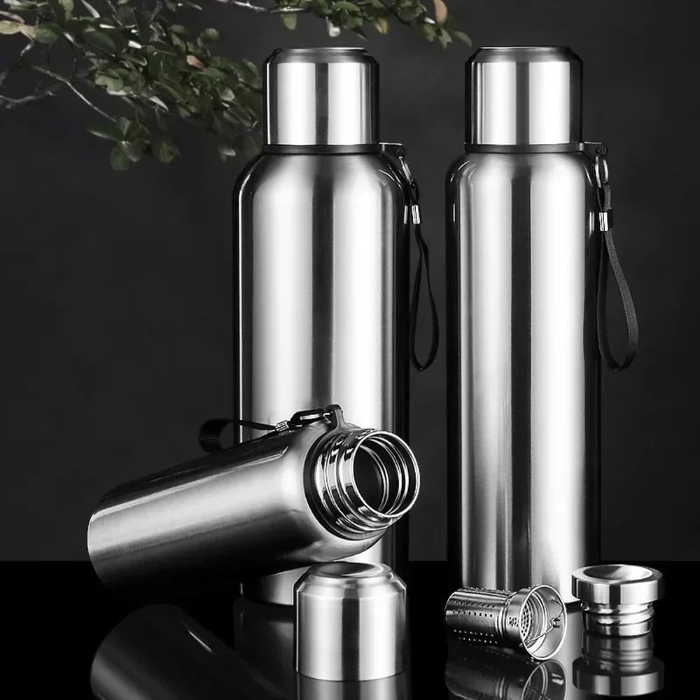 Large Capacity Stainless Steel Insulated Thermos Tumbler Vacuum Thermal Travel Mug For Hot Cold D 4