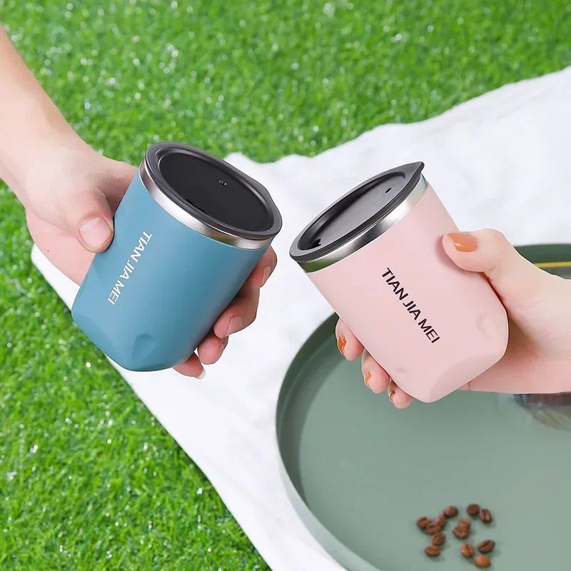 Stainless Steel Insulated Thermos Cup Portable Leakproof Coffee Milk Travel Mug 1