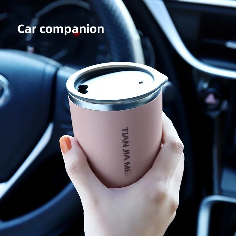 Stainless Steel Insulated Thermos Cup Portable Leakproof Coffee Milk Travel Mug 2