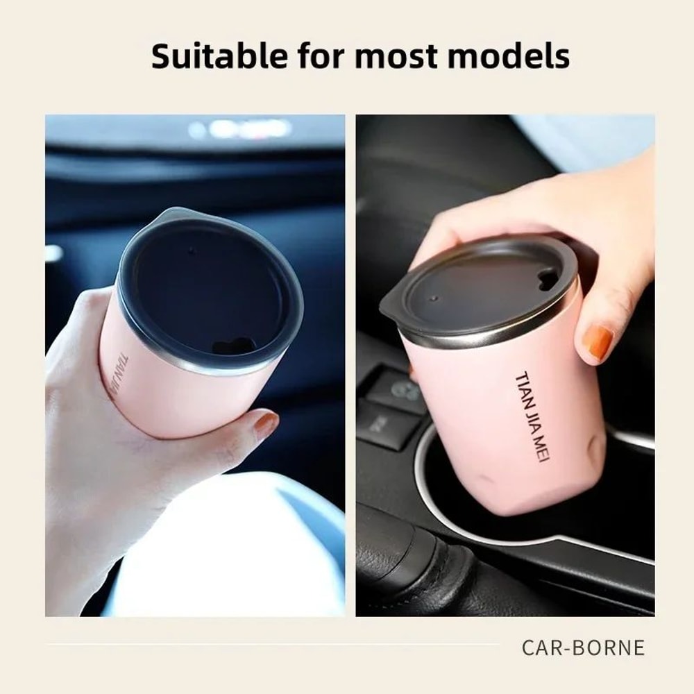 Stainless Steel Insulated Thermos Cup Portable Leakproof Coffee Milk Travel Mug 4
