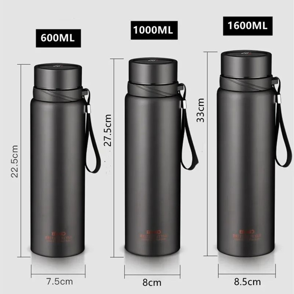 Double Wall 304 Stainless Steel Vacuum Flask With Filter Large Capacity Leakproof Sport Thermos 5