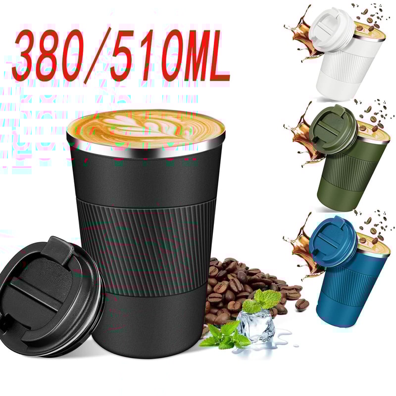 304 Stainless Steel Leakproof Travel Coffee Mug Double Wall Insulated Thermal Bottle 0