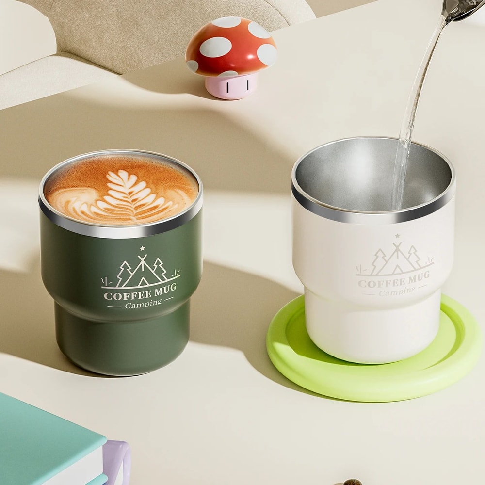 135 Fl Oz 304 Stainless Steel Insulated Thermal Cup Double Wall Leakproof Office Coffee Water Tum 1