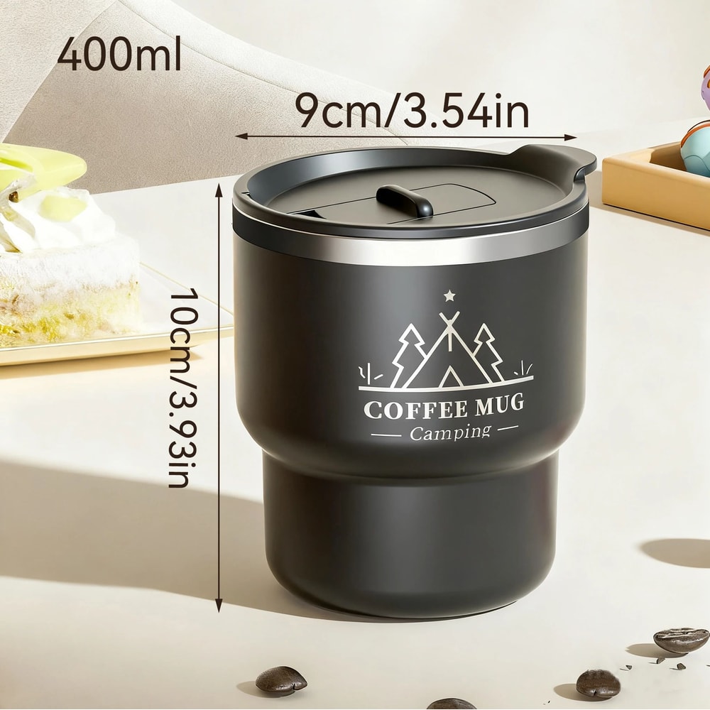 135 Fl Oz 304 Stainless Steel Insulated Thermal Cup Double Wall Leakproof Office Coffee Water Tum 8