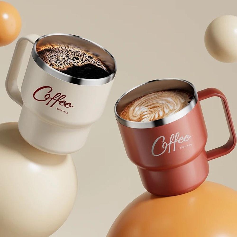 04 Stainless Steel Double Wall Insulated Coffee Mug Leakproof Thermal Drink Cup 135 Fl Oz 1