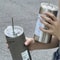 304 Stainless Steel Insulated Thermos Cup With Straw Leakproof Vacuum Travel Coffee Water Bottle 4