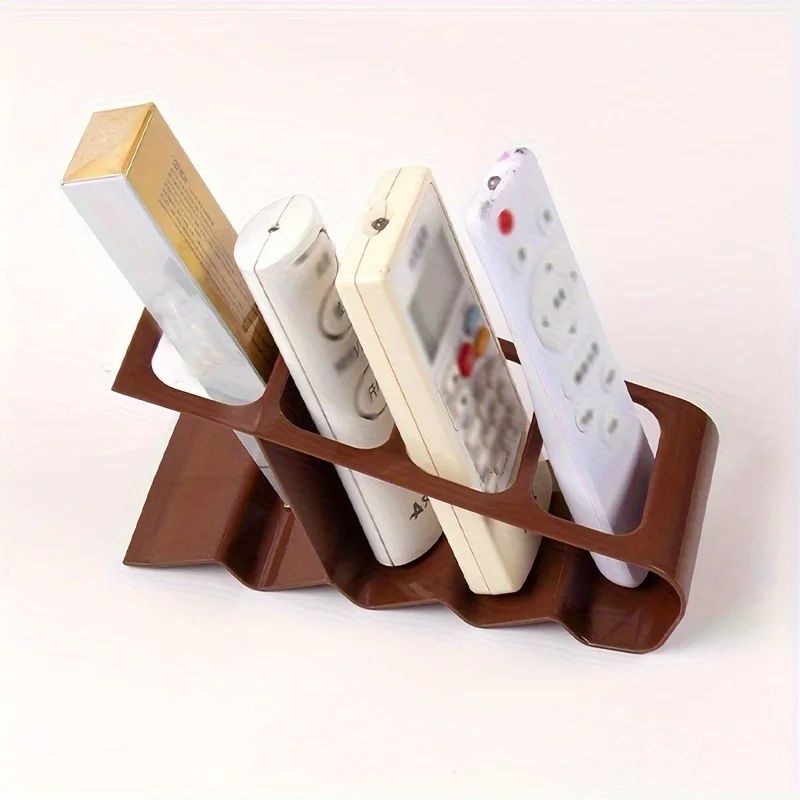 4Slot Remote Control Holder Desk Organizer Space Saving Plastic TV Office Storage Rack 5