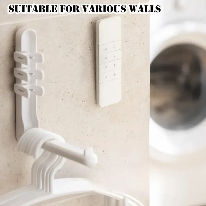 3Pack Magnetic Remote Control Holder Adhesive NoDrill Wall Mount Organizer For TV AC DVD Remotes 4