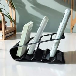 plastic desktop remote control storage rack – household tv & ac remote organizer stand
