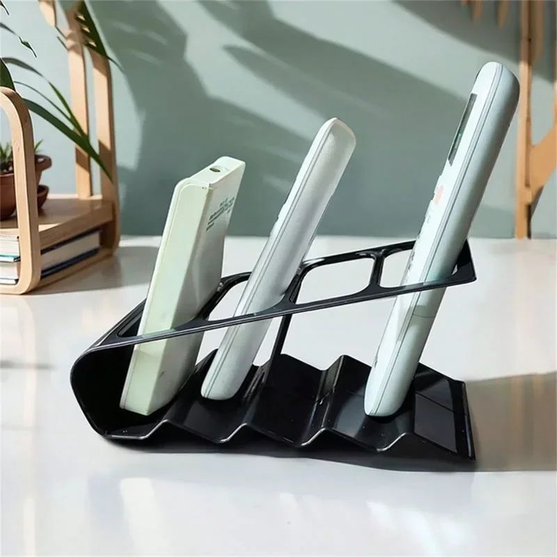 Plastic Desktop Remote Control Storage Rack Household TV AC Remote Organizer Stand 0