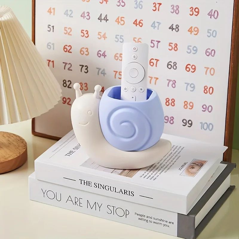 Cartoon Snail Dinosaur Pen Holder Cute Desktop Stationery Makeup Brush Organizer 2