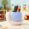 Cartoon Snail Dinosaur Pen Holder Cute Desktop Stationery Makeup Brush Organizer 4