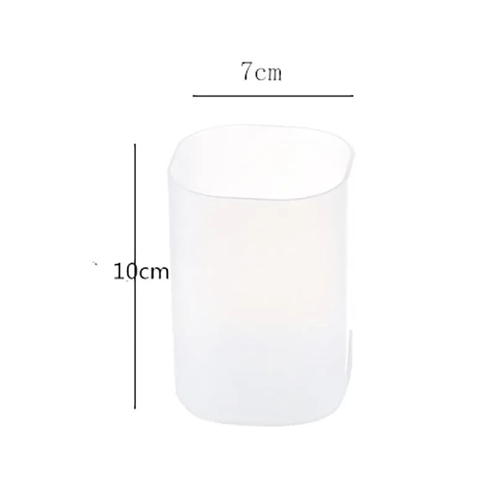 Matte Transparent Large Capacity Pen Holder Oblique Desktop Stationery Makeup Brush Storage Organ 10