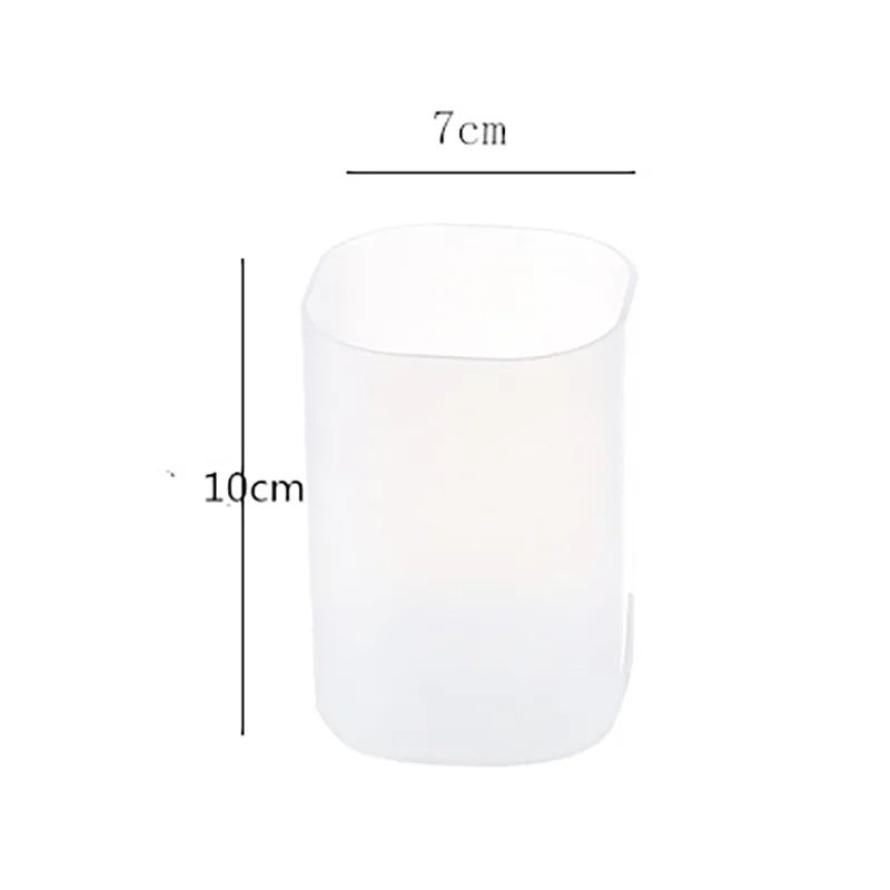 Matte Transparent Large Capacity Pen Holder Oblique Desktop Stationery Makeup Brush Storage Organ 10