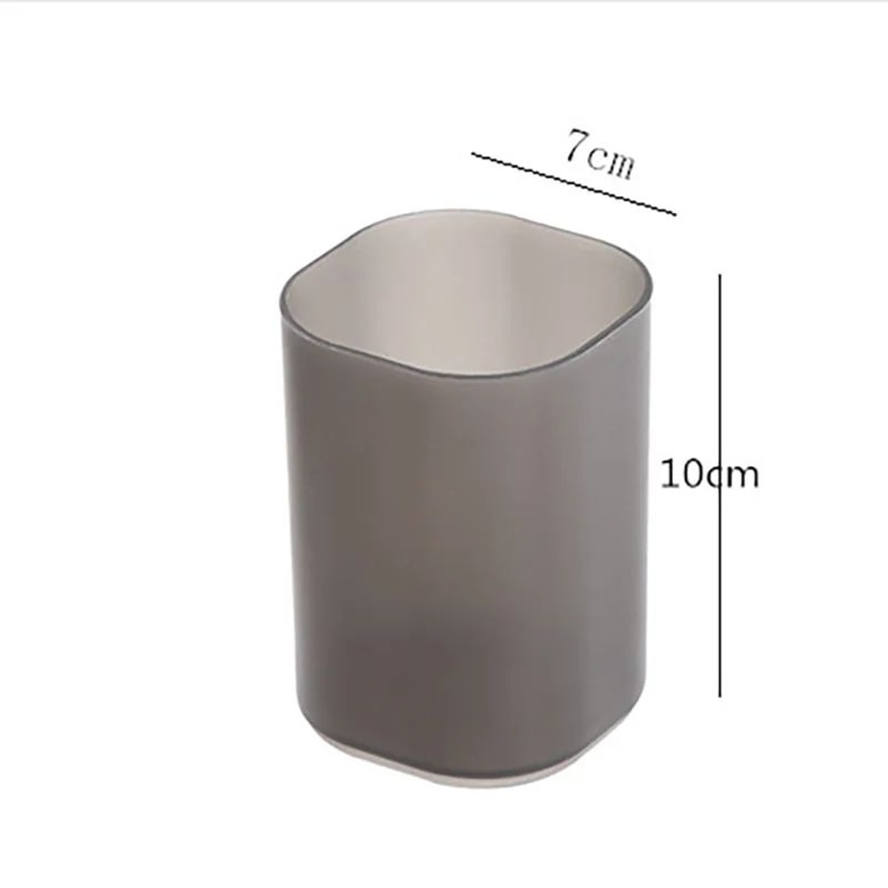 Matte Transparent Large Capacity Pen Holder Oblique Desktop Stationery Makeup Brush Storage Organ 11