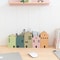 Cartoon House Wooden Pen Holder Handcrafted Desktop Stationery Makeup Brush Storage Organizer 1