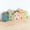 Cartoon House Wooden Pen Holder Handcrafted Desktop Stationery Makeup Brush Storage Organizer 2