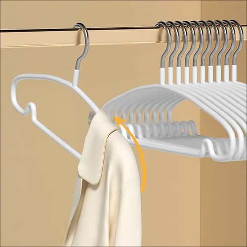 10pcs Non-Slip Clothes Hangers – Anti-Deformation Slim Household & Dorm Closet Organizer