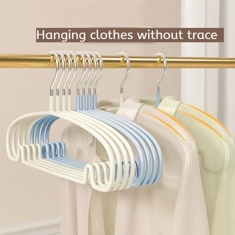 10pcs NonSlip Clothes Hangers AntiDeformation Slim Household Dorm Closet Organizer 2