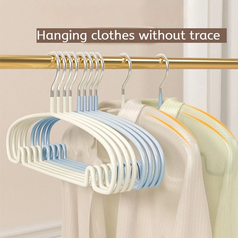 10pcs NonSlip Clothes Hangers AntiDeformation Slim Household Dorm Closet Organizer 2