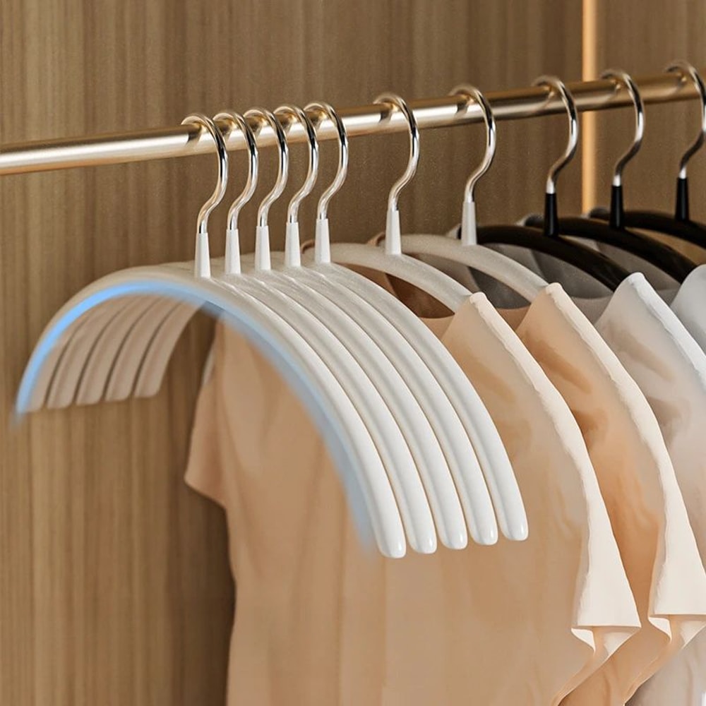 AntiSlip Metal Clothes Hangers SpaceSaving Durable ConcaveConvex Closet Organizer 3