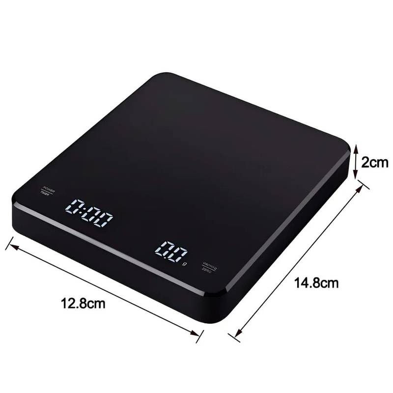 Digital Coffee Scale With Timer 01g HighPrecision Espresso Scale With LED Display USBC Charging 6