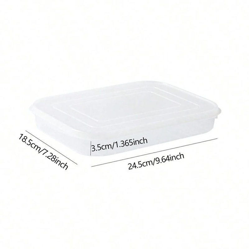 Large Capacity Transparent Refrigerator Storage Box With Lid Grid Freezer Meat Food Compartment O 2