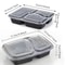 10 Sets Disposable Food Storage Containers With Lids MicrowaveSafe Stackable Kitchen Refrigerator 0