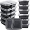 10 Sets Disposable Food Storage Containers With Lids MicrowaveSafe Stackable Kitchen Refrigerator 1
