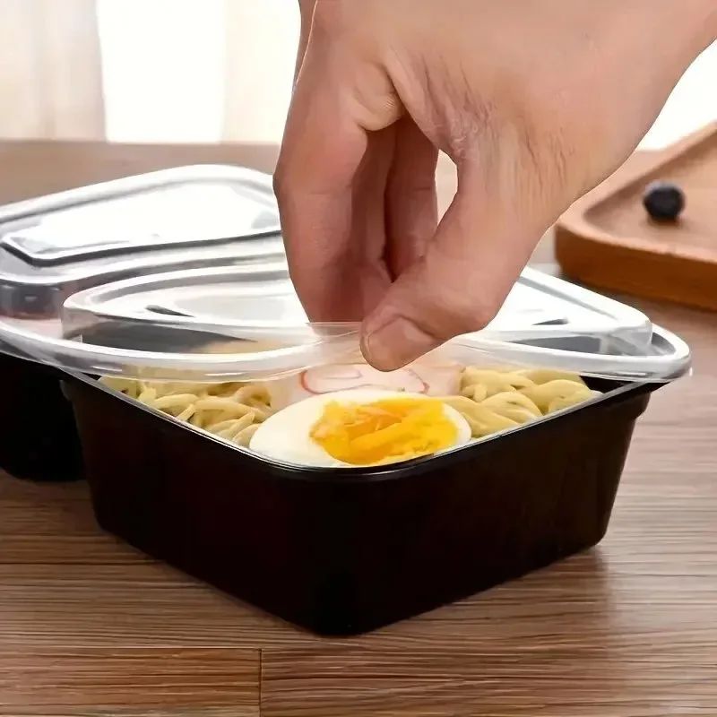 10 Sets Disposable Food Storage Containers With Lids MicrowaveSafe Stackable Kitchen Refrigerator 2