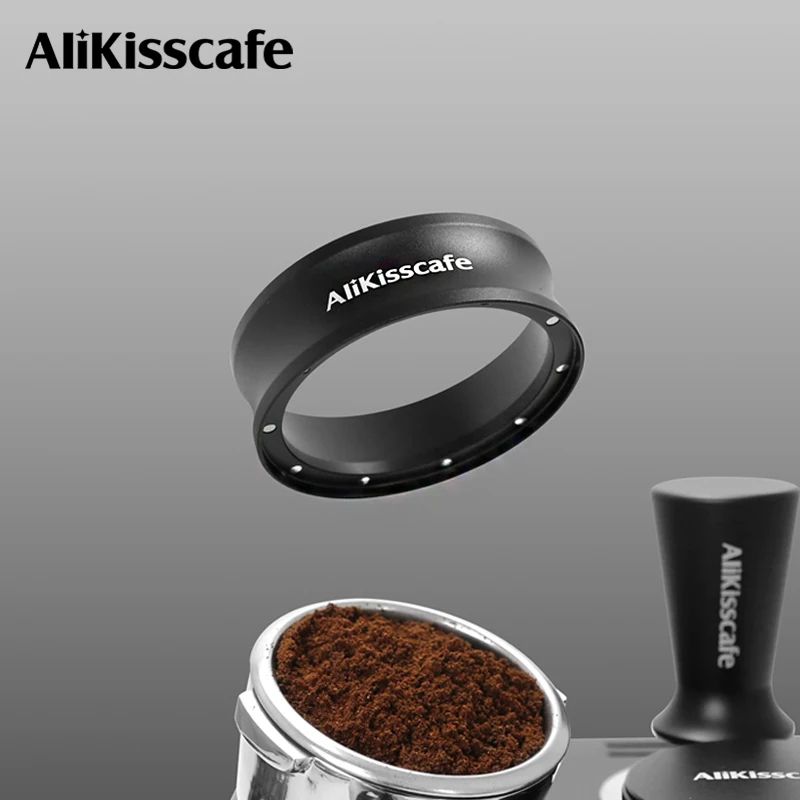 AliKisscafe Magnetic Coffee Dosing Ring Stainless Steel 515458mm Espresso Funnel For Delonghi Bre 0
