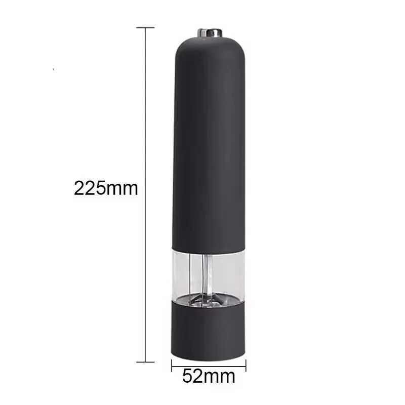Electric Automatic Salt Pepper Grinder Adjustable Coarseness Spice Mill With LED Light 3
