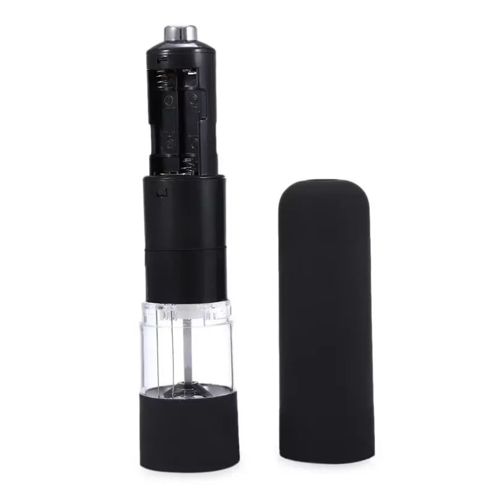 Electric Automatic Salt Pepper Grinder Adjustable Coarseness Spice Mill With LED Light 4