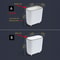 Slim PressTop Trash Can With Lid Narrow Bathroom Gap Garbage Classification Bin 2