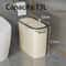 Slim PressTop Trash Can With Lid Narrow Bathroom Gap Garbage Classification Bin 7