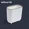 Slim PressTop Trash Can With Lid Narrow Bathroom Gap Garbage Classification Bin 10
