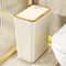PressTop Bathroom Trash Can Small PopUp Lid Plastic Wastebasket For Toilet Bedroom 4