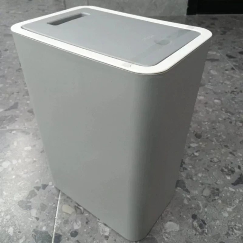 PressTop Bathroom Trash Can Small PopUp Lid Plastic Wastebasket For Toilet Bedroom 7