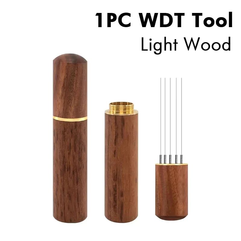 Espresso WDT Coffee Stirrer Wood Handle Needle Distributor Tool For Even Extraction 7