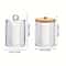 Round Clear Acrylic Makeup Organizer Cotton Pad Swab Storage Holder With Lid 5