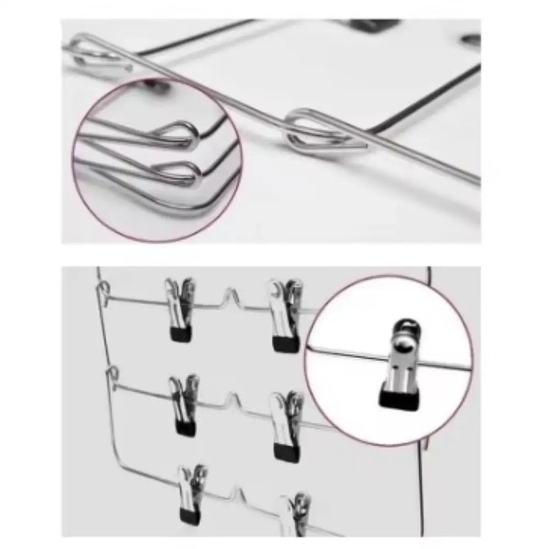MultiFunctional NonSlip Stainless Steel Pants Hanger Seamless Skirt Trouser Storage Rack 4