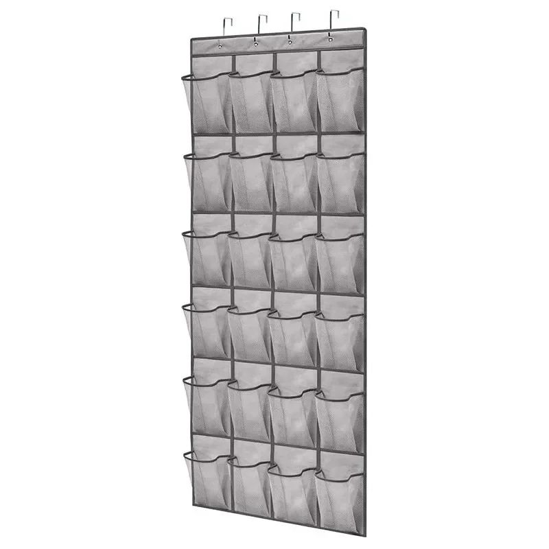 24Pocket Wall Door Hanging Shoe Organizer SpaceSaving Mesh Storage Rack 10